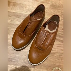 Frye leather sneakers Cognac